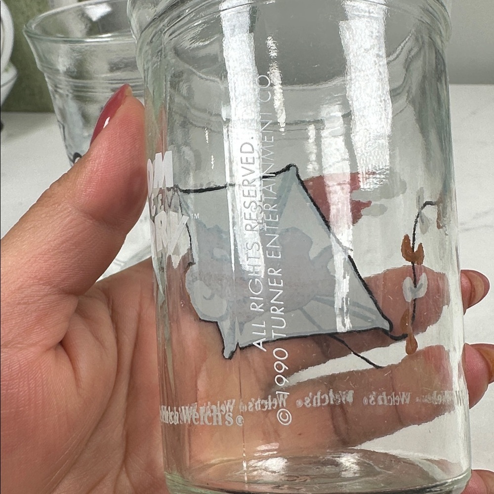 Vintage Welch's Tom and Jerry Jelly Jar Glasses From the 1990s. - Picture 4 of 6